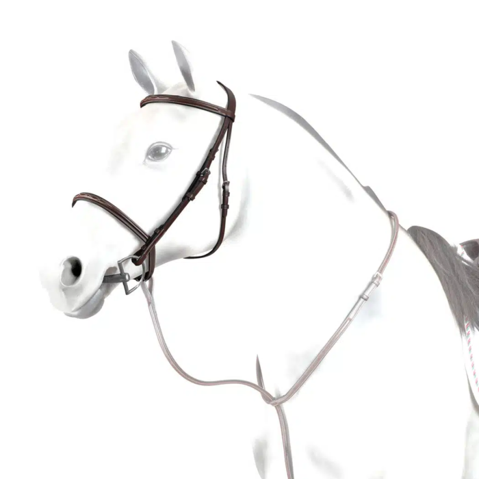 Equipe Hunter bridle with braided reins – Selleria-Equipe-testiera-BR29