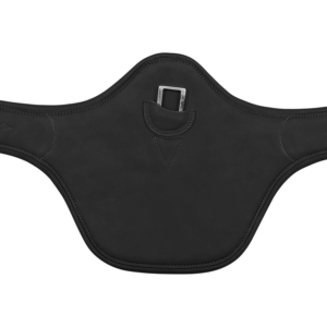 Arena stud girth with central D-ring – Arena_Flat_Studgirth_BLK_Centre_LoR