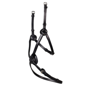 Arena grackle bridle with padded noseband – Arena_GrackleNoseband_LeatherPad_BLK