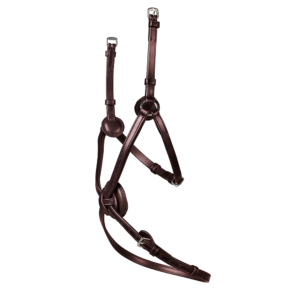 Arena grackle bridle with padded noseband – Arena_GrackleNoseband_LeatherPad_BRN