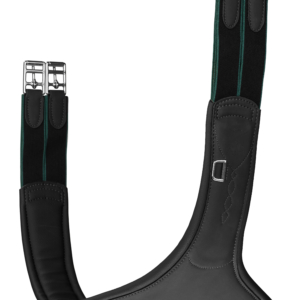 Arena stud girth with central D-ring – Arena_StudGirth_BLK_Hanging_LoR