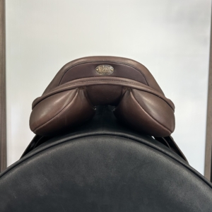 Fairfax MJP adjustable brown jump saddle – product view 5