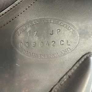 Fairfax MJP adjustable brown jump saddle – product view 9