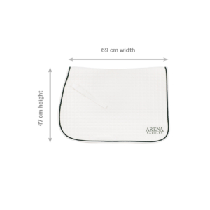 Arena white all purpose saddle pad – product view 2