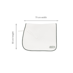 Arena white dressage saddle pad – product view 2