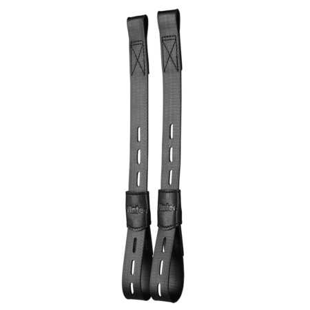 Wintec Kids Webbers black synthetic stirrup leathers