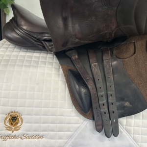 Fairfax Original adjustable brown jump saddle – product view 7